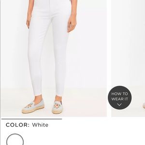 Loft curvy skinny jeans